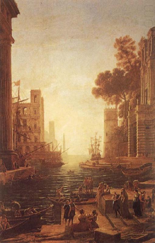 Claude Lorrain Embarkation of St Paula Romana at Ostia china oil painting image